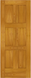 Flat  Panel   Jefferson  Cypress  Doors